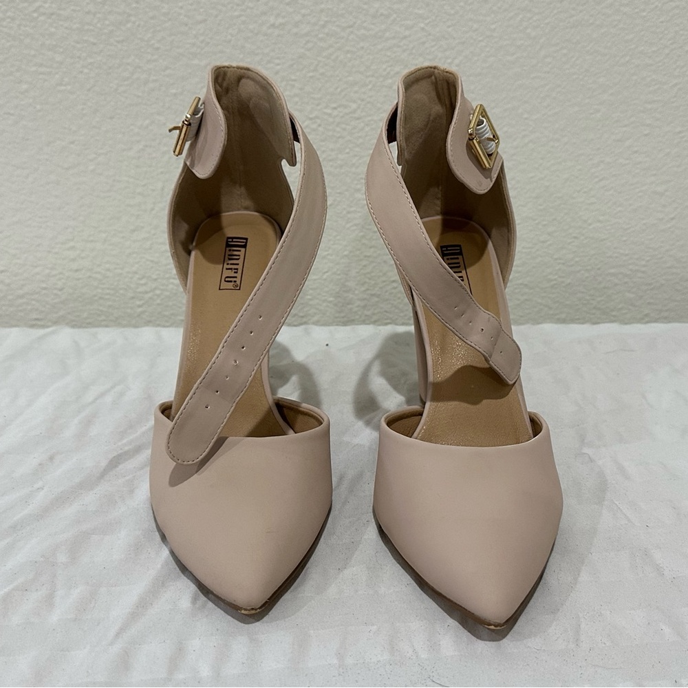 Nude Nubuck heels